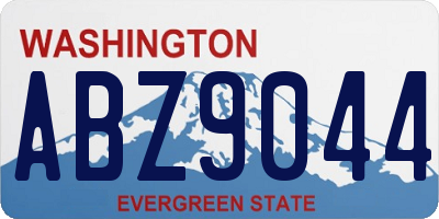 WA license plate ABZ9044