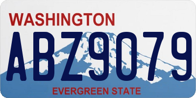 WA license plate ABZ9079