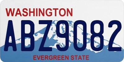 WA license plate ABZ9082