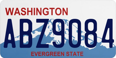 WA license plate ABZ9084