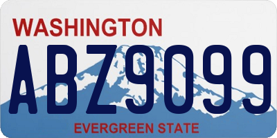 WA license plate ABZ9099