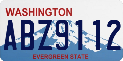 WA license plate ABZ9112