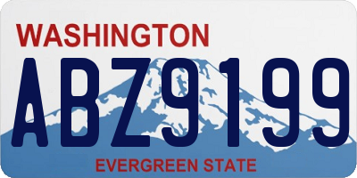 WA license plate ABZ9199