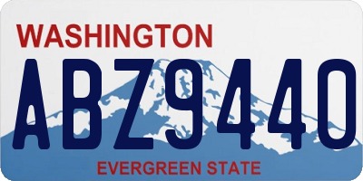 WA license plate ABZ9440