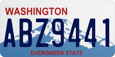 WA license plate ABZ9441