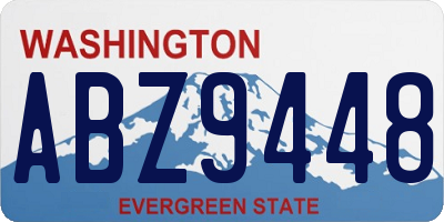 WA license plate ABZ9448