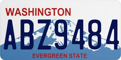 WA license plate ABZ9484