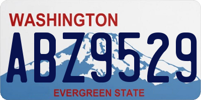 WA license plate ABZ9529