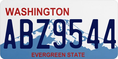WA license plate ABZ9544