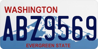 WA license plate ABZ9569
