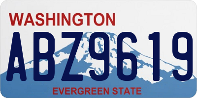 WA license plate ABZ9619