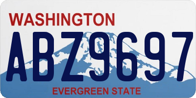 WA license plate ABZ9697