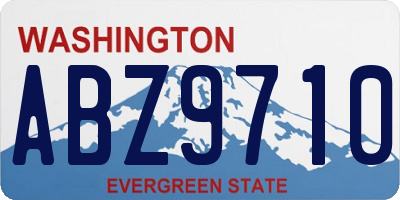 WA license plate ABZ9710