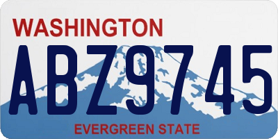 WA license plate ABZ9745
