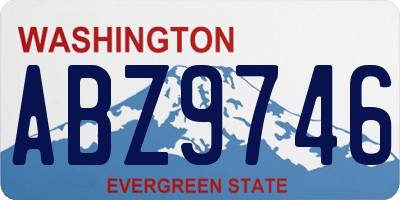 WA license plate ABZ9746