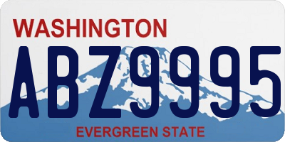 WA license plate ABZ9995