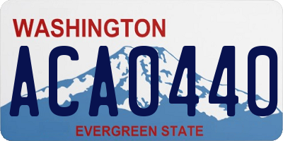 WA license plate ACA0440