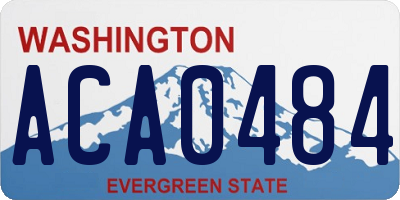 WA license plate ACA0484