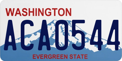 WA license plate ACA0544