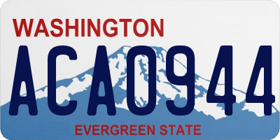 WA license plate ACA0944