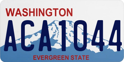 WA license plate ACA1044
