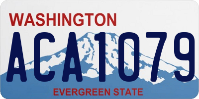WA license plate ACA1079