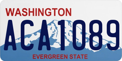 WA license plate ACA1089
