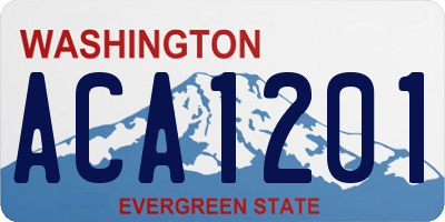 WA license plate ACA1201