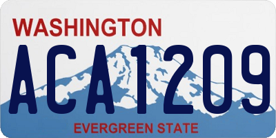 WA license plate ACA1209