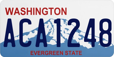 WA license plate ACA1248