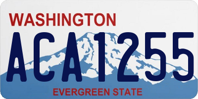 WA license plate ACA1255