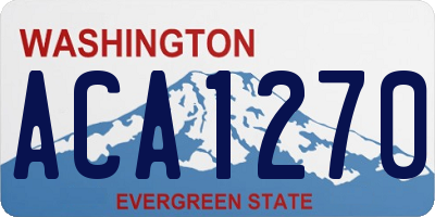 WA license plate ACA1270