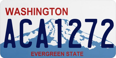WA license plate ACA1272