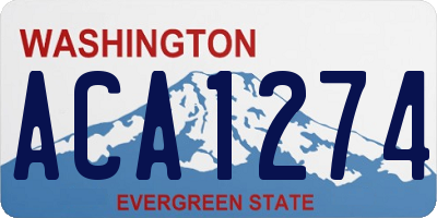 WA license plate ACA1274
