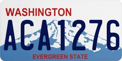 WA license plate ACA1276