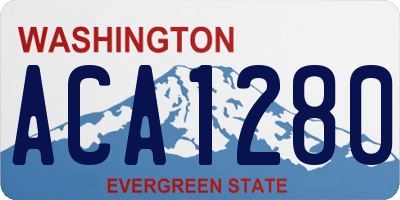 WA license plate ACA1280