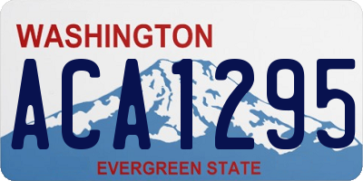 WA license plate ACA1295
