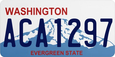 WA license plate ACA1297