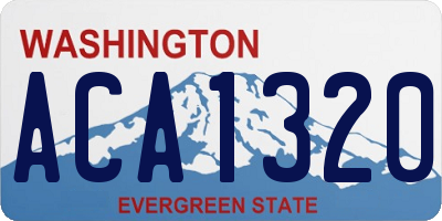 WA license plate ACA1320
