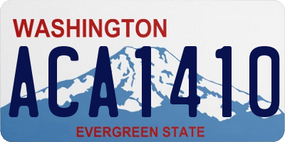 WA license plate ACA1410