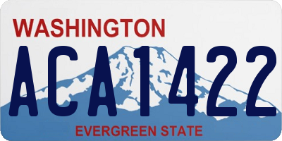 WA license plate ACA1422