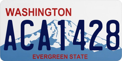 WA license plate ACA1428