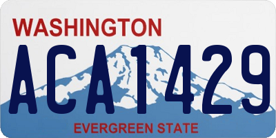 WA license plate ACA1429