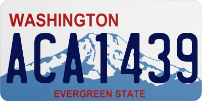 WA license plate ACA1439