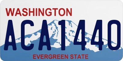 WA license plate ACA1440
