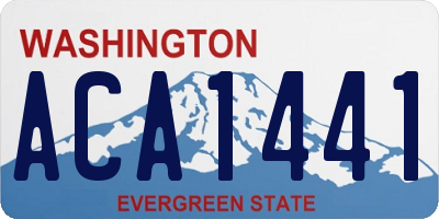 WA license plate ACA1441