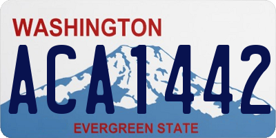 WA license plate ACA1442