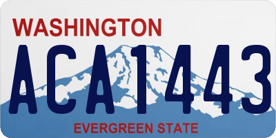 WA license plate ACA1443