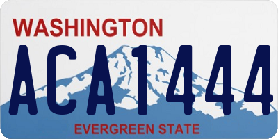 WA license plate ACA1444