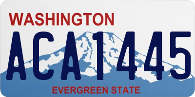 WA license plate ACA1445